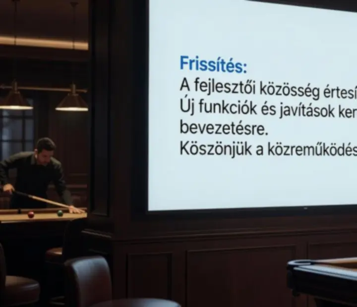 Fejlesztői üzenetek megjelenítése magyar játékosok számára
