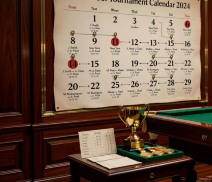 8 Ball Pool versenynaptár részletes nézete